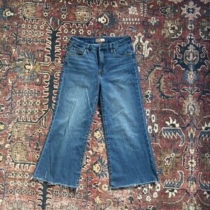 KUT FROM THE KLOTH Flare “Meg Fab Ab” Wide Leg Blue Jeans (Petite!)